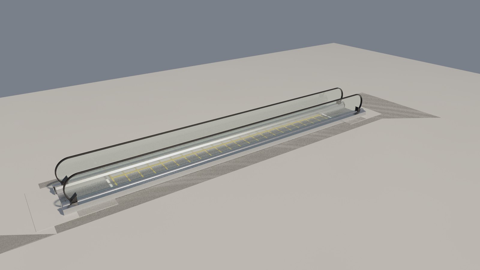 The asset as a flat moving walkway